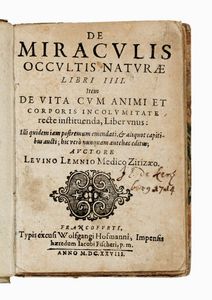 LEVINUS LEMNIUS - De miraculis occultis naturae libri IV.