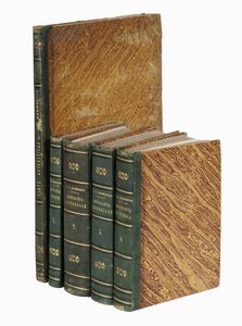 FRANCESCO MARMOCCHI : Corso di geografia universale sviluppato in cento lezioni e diviso in tre grandi parti. Volume primo (-quarto).  - Asta 	Libri, autografi e manoscritti - Associazione Nazionale - Case d'Asta italiane