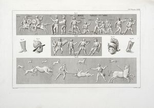 FRANCOIS MAZOIS : Les ruines de Pompei. Premire [-troisime] partie.  - Asta 	Libri, autografi e manoscritti - Associazione Nazionale - Case d'Asta italiane