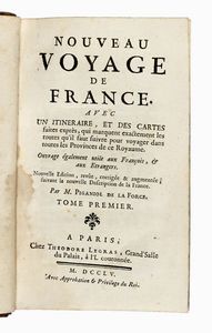 JEAN AYMAR (DE) PIGANIOL DE LA FORCE - Nouveau voyage de France. Avec un itinraire, et des cartes faites exprs... Tome premiere (-second).