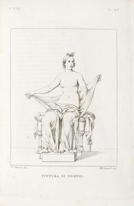 ERASMO PISTOLESI : Real Museo Borbonico descritto ed illustrato [...]. Volume primo (-nono).  - Asta 	Libri, autografi e manoscritti - Associazione Nazionale - Case d'Asta italiane