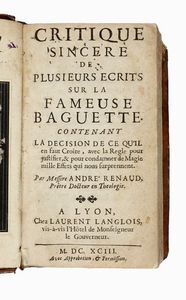 ANDR RENAUD - Critique sincere de plusieurs ecrits sur la fameuse baguette...