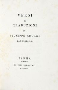 Torquato Tasso : Lotto di 4 opere di letteratura.  - Asta 	Libri, autografi e manoscritti - Associazione Nazionale - Case d'Asta italiane