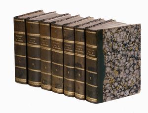 Giorgio Vasari : Vite de' pi eccellenti pittori scultori ed architetti [...]. Tomo primo (-settimo).  - Asta 	Libri, autografi e manoscritti - Associazione Nazionale - Case d'Asta italiane