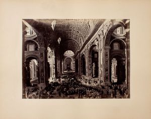 Raccolta di 35 grandi stampe all'albumina raffiguranti vedute di Roma, realizzate dal fotografo Tommaso Cuccioni.  - Asta 	Libri, autografi e manoscritti - Associazione Nazionale - Case d'Asta italiane