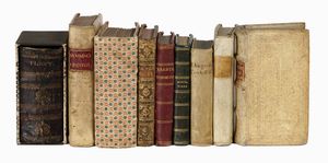 TITUS CARUS LUCRETIUS - Lotto di 9 opere di letteratura classica.