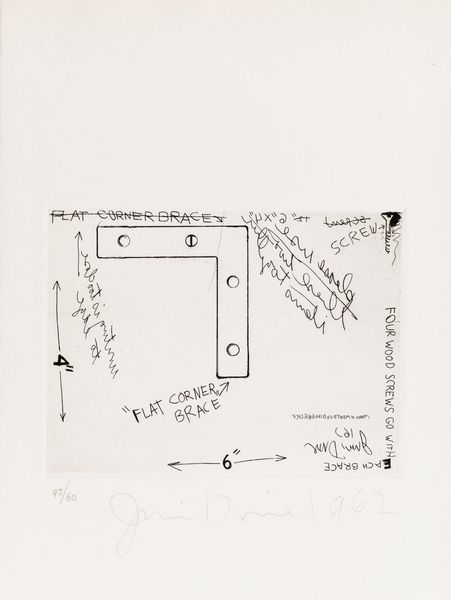 JIM DINE : Senza titolo  - Asta Grafiche e Multipli del XX secolo - Associazione Nazionale - Case d'Asta italiane