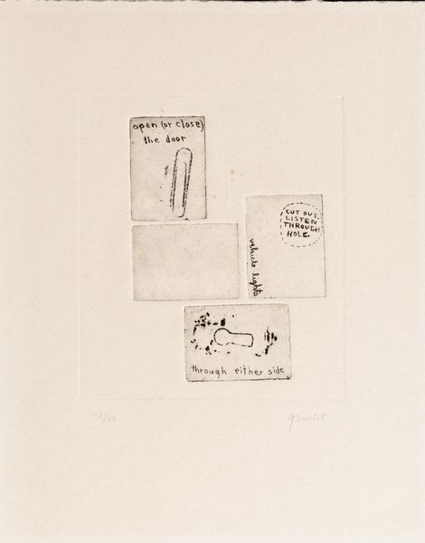 George Brecht : Senza titolo  - Asta Grafiche e Multipli del XX secolo - Associazione Nazionale - Case d'Asta italiane