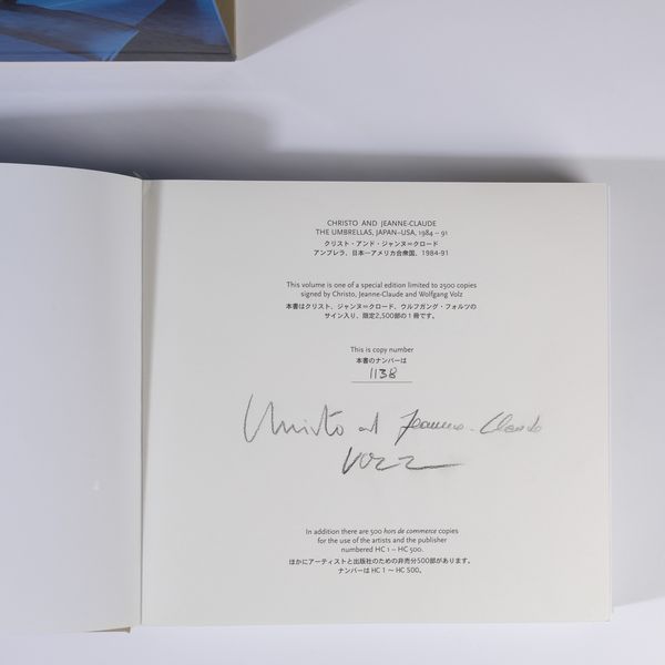 Christo : The Umbrellas, Japan-USA 1984-1991  - Asta Grafiche e Multipli del XX secolo - Associazione Nazionale - Case d'Asta italiane