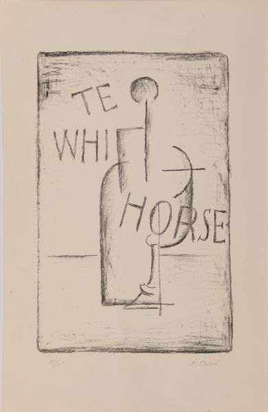 Carlo Carrà : White horse  - Asta Grafiche e Multipli del XX secolo - Associazione Nazionale - Case d'Asta italiane