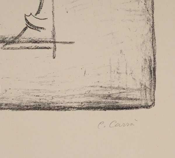 Carlo Carrà : White horse  - Asta Grafiche e Multipli del XX secolo - Associazione Nazionale - Case d'Asta italiane