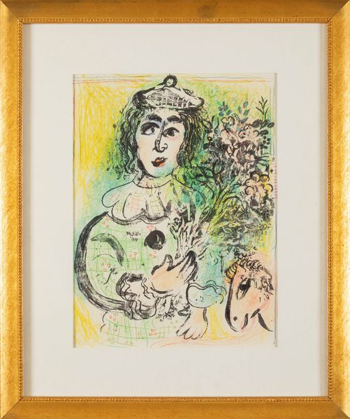 Marc Chagall : Clown with flowers  - Asta Grafiche e Multipli del XX secolo - Associazione Nazionale - Case d'Asta italiane