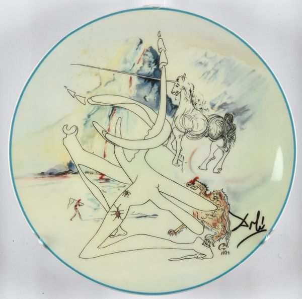 Salvador Dalì : L'unicorne laser d�sint�gre les cornes de rhinoc�ros cosmique  - Asta Grafiche e Multipli del XX secolo - Associazione Nazionale - Case d'Asta italiane