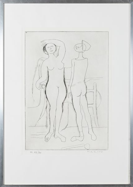 Marino Marini : Incontro  - Asta Grafiche e Multipli del XX secolo - Associazione Nazionale - Case d'Asta italiane
