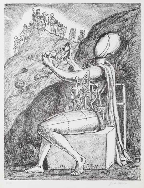 Giorgio de Chirico : L'offerta a Giove  - Asta Grafiche e Multipli del XX secolo - Associazione Nazionale - Case d'Asta italiane