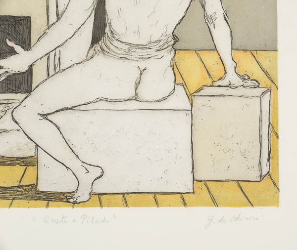 Giorgio de Chirico : Oreste e Pilade  - Asta Grafiche e Multipli del XX secolo - Associazione Nazionale - Case d'Asta italiane