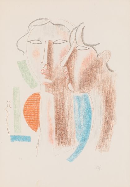 MARIO TOZZI : Senza titolo (Volti di donne)  - Asta Grafiche e Multipli del XX secolo - Associazione Nazionale - Case d'Asta italiane