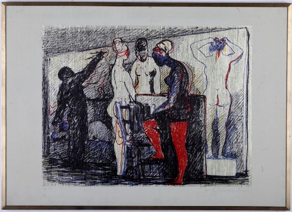 Salvatore Fiume : Senza titolo  - Asta Grafiche e Multipli del XX secolo - Associazione Nazionale - Case d'Asta italiane