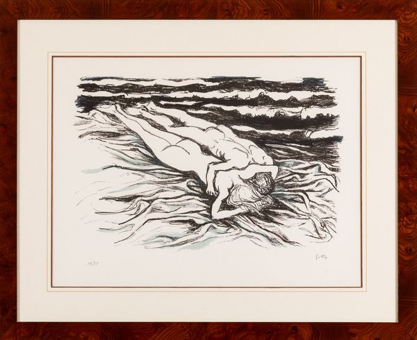 Renato Guttuso : Senza titolo (Corpi distesi)  - Asta Grafiche e Multipli del XX secolo - Associazione Nazionale - Case d'Asta italiane