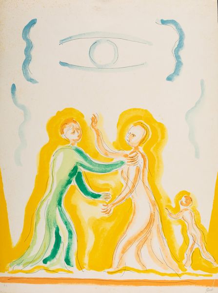 VIRGILIO GUIDI : Incontro  - Asta Grafiche e Multipli del XX secolo - Associazione Nazionale - Case d'Asta italiane