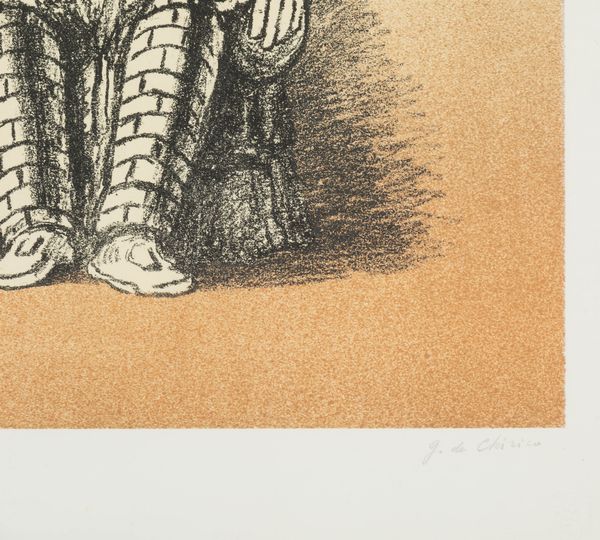 Giorgio de Chirico : Il riposo dell'archeologo  - Asta Grafiche e Multipli del XX secolo - Associazione Nazionale - Case d'Asta italiane