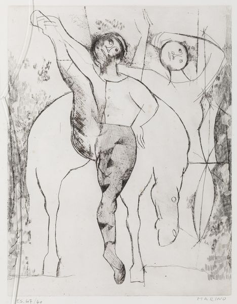 Marino Marini : Motivit� della scena  - Asta Grafiche e Multipli del XX secolo - Associazione Nazionale - Case d'Asta italiane