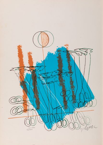 SERGIO DANGELO : Ohio Xpress  - Asta Grafiche e Multipli del XX secolo - Associazione Nazionale - Case d'Asta italiane