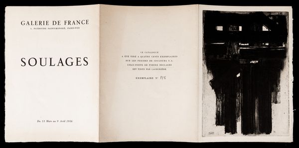 Pierre Soulages : Senza titolo  - Asta Grafiche e Multipli del XX secolo - Associazione Nazionale - Case d'Asta italiane