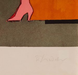 RICHARD LINDNER : On (dal portfolio Fun City)  - Asta Grafiche e Multipli del XX secolo - Associazione Nazionale - Case d'Asta italiane