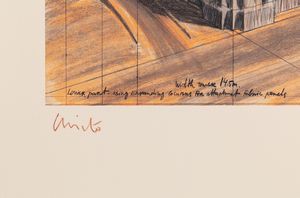 Christo : Wrapped Reichstag - Project for Berlin  - Asta Grafiche e Multipli del XX secolo - Associazione Nazionale - Case d'Asta italiane