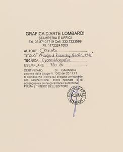 Christo : Wrapped Reichstag - Project for Berlin  - Asta Grafiche e Multipli del XX secolo - Associazione Nazionale - Case d'Asta italiane