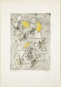 Roberto Sebastian Antonio Matta : Senza titolo  - Asta Grafiche e Multipli del XX secolo - Associazione Nazionale - Case d'Asta italiane