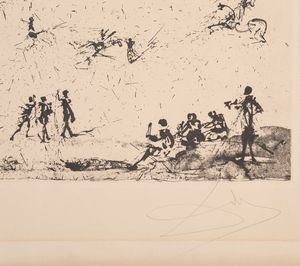 Salvador Dalì : Plaza Mayor  - Asta Grafiche e Multipli del XX secolo - Associazione Nazionale - Case d'Asta italiane