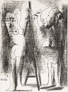 Pablo Picasso - Le peintre et son model II