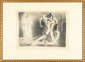 Giorgio de Chirico : Scuola di gladiatori II  - Asta Grafiche e Multipli del XX secolo - Associazione Nazionale - Case d'Asta italiane