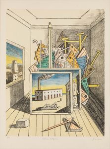 Giorgio de Chirico - Interno metafisico