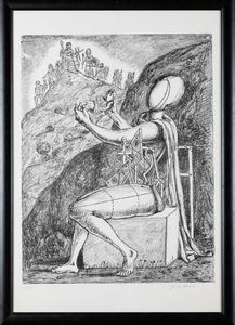Giorgio de Chirico : L'offerta a Giove  - Asta Grafiche e Multipli del XX secolo - Associazione Nazionale - Case d'Asta italiane