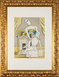 Giorgio de Chirico : Oreste e Pilade  - Asta Grafiche e Multipli del XX secolo - Associazione Nazionale - Case d'Asta italiane