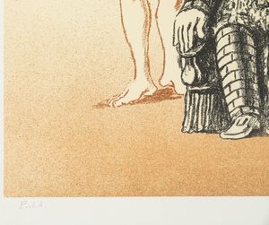 Giorgio de Chirico : Il riposo dell'archeologo  - Asta Grafiche e Multipli del XX secolo - Associazione Nazionale - Case d'Asta italiane