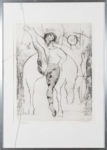 Marino Marini : Motivit� della scena  - Asta Grafiche e Multipli del XX secolo - Associazione Nazionale - Case d'Asta italiane