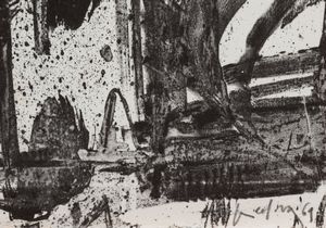 EMILIO VEDOVA : Senza titolo  - Asta Grafiche e Multipli del XX secolo - Associazione Nazionale - Case d'Asta italiane