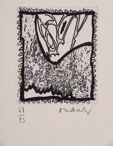 Pierre Alechinsky : Senza titolo  - Asta Grafiche e Multipli del XX secolo - Associazione Nazionale - Case d'Asta italiane