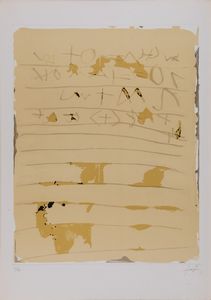 Antoni Tapies - Senza titolo