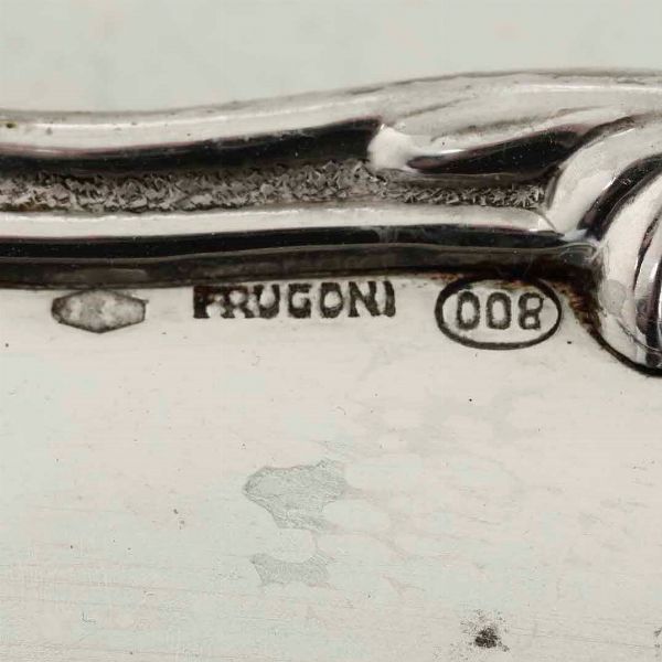 Antipastiera e formaggiera in argento e vetro. Argenteria italiana del XX secolo  - Asta Argenti - Associazione Nazionale - Case d'Asta italiane