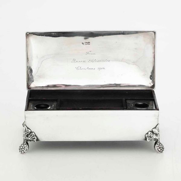 Calamaio. Argento fuso, sagomato e inciso. Marchio della citt di Londra per lanno 1906 e dellargentiere (non identificato)  - Asta Argenti - Associazione Nazionale - Case d'Asta italiane