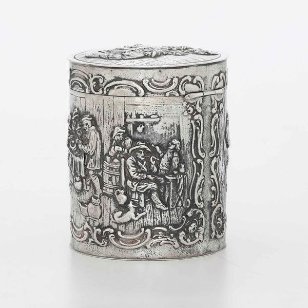 Contenitore in argento 835 fuso, sbalzato e cesellato. Argenteria artistica italiana del XX secolo  - Asta Argenti - Associazione Nazionale - Case d'Asta italiane