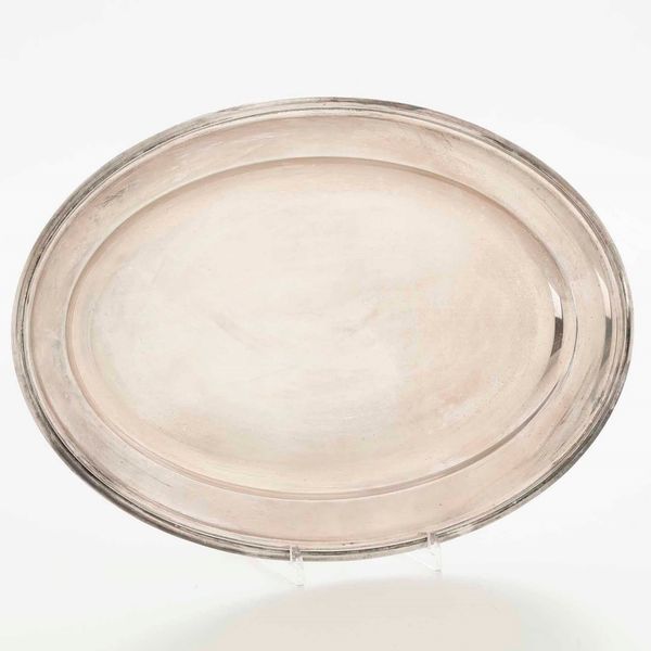 Vassoio ovale. Argento fuso e sagomato. Italia, XX secolo. Argentiere Zaramella, Padova.  - Asta Argenti - Associazione Nazionale - Case d'Asta italiane