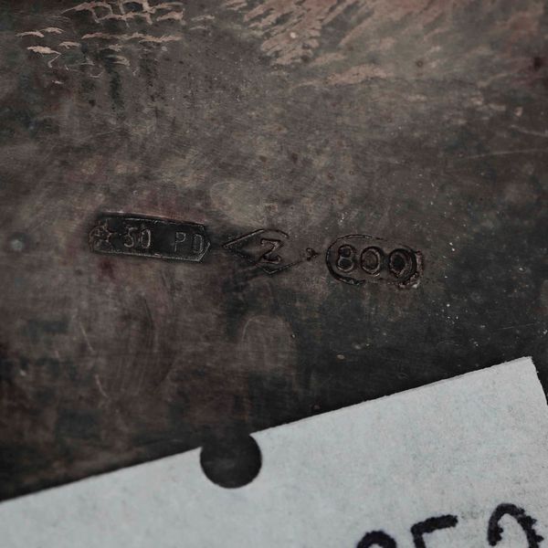 Versatoio in argento. Argenteria veneta del XX secolo. Argentiere F.lli Zaramella, Padova  - Asta Argenti - Associazione Nazionale - Case d'Asta italiane