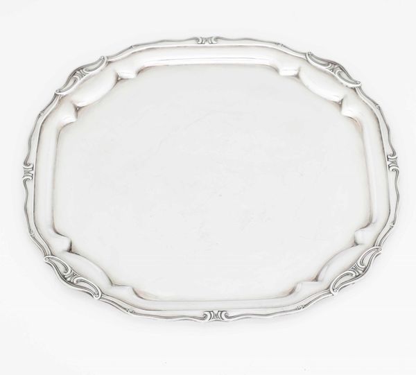 Salver in argento. Inghilterra, marchio della citt di Sheffield per l'anno 1929. Argentiere Mappin & Webb  - Asta Argenti - Associazione Nazionale - Case d'Asta italiane