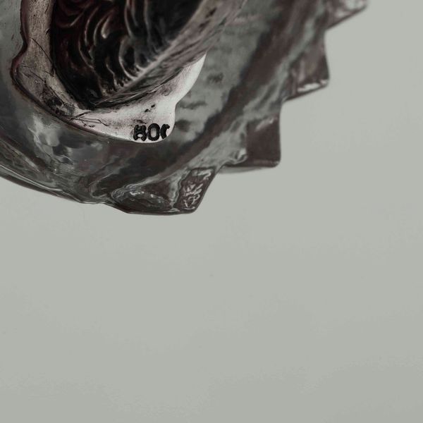 Lotto di cinque salini a guisa di cigno in argento e cristallo. Argenteria toscana del XX secolo, Firenze  - Asta Argenti - Associazione Nazionale - Case d'Asta italiane